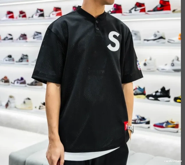 S BASEBALL ¥209 24FW HENLEY LOGO TEE 0617